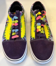 Vans Old Skool, Tie Dye, Mysterioso/True size 8M/9.5W