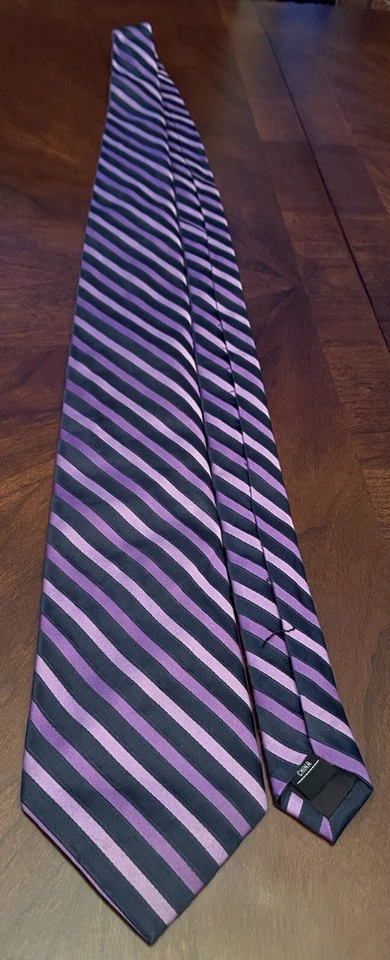 Corbata de cuello Merona púrpura 100 % seda para hombre hecha en China Foto 3 de 4