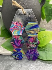 6 PC 1" 25mm Hexagon Fridge Classroom Board Magnet Set New Free Ship 64