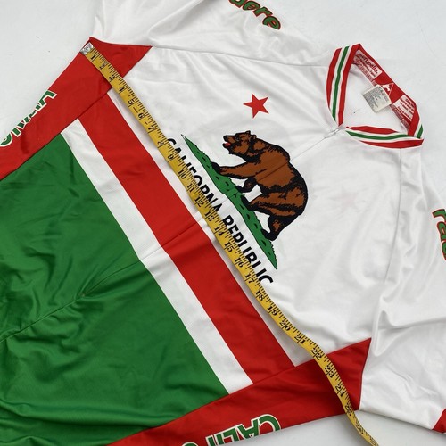 Camiseta deportiva de ciclismo California Republic 2XL ShaverSport cremallera completa bolsillo para botella de agua - Imagen 7 de 11