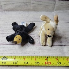 Mini animal alley plush 2 pieces dog  bear