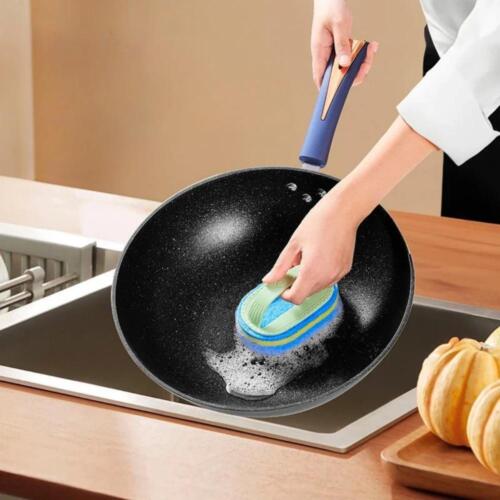 Magic Cleaning Sponge – Glass Wall & Ceramic Slot Brush with Handle for Kitchen