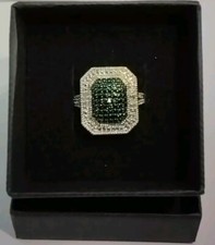 Blue Diamond Ring. Size 8.