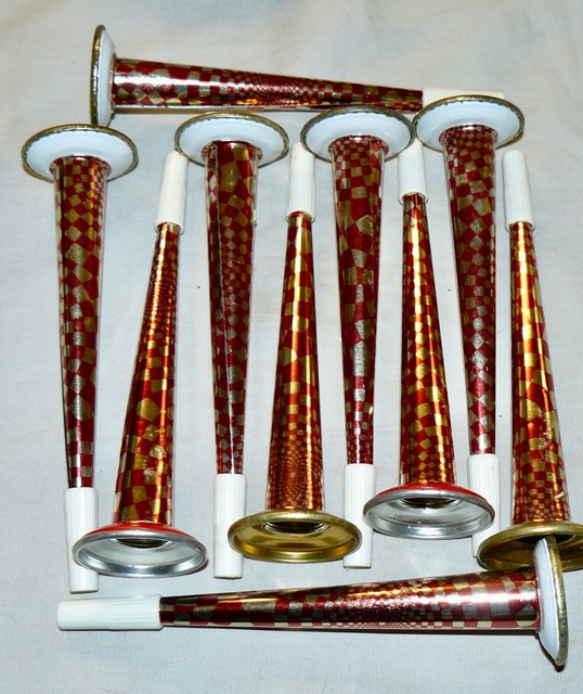 LOT of 9 VINTAGE NEW YEAR'S EVE TOY TIN LITHO NOISEMAKERS HORNS eBay
