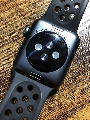 Juicio Creo que Limpiar el piso Apple Watch Series 3 Nike 38mm GPS Parts Or Repair Cracked | eBay