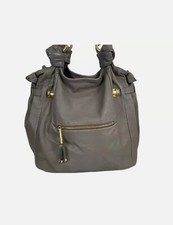 MARC JACOBS Mercer Peet Tote Bag Cement Gray Soft Nappa Leather Made in Italy