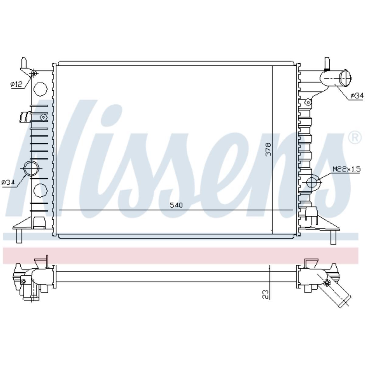 Frankberg Motorkühler Für Vectra B - Kompatibel Mit 1.6i, 1.8i, 2.0i Modellen