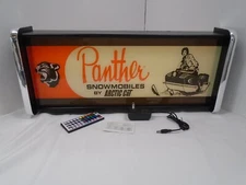 Panther Snowmobile Arctic Cat LED Display lighted sign lightbox hanging Light