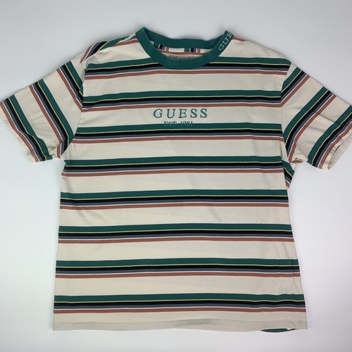 White stripped Guess shirt 