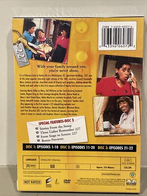 227 - The Complete First Season (DVD, 2004, 3-Disc Set) Sealed