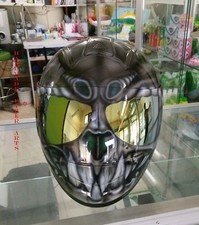 Custom Airbrush lackierter Integralhelm Motorradhelm