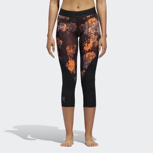 orange adidas tights