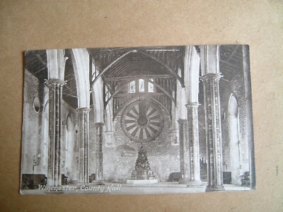 Interior of County Hall, Winchester, Hampshire (shows King Arthur's Round Table)