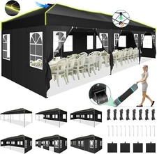 10x30' Pop Up Canopy Heavy Duty Commercial Instant Tent Waterproof Party Gazebo