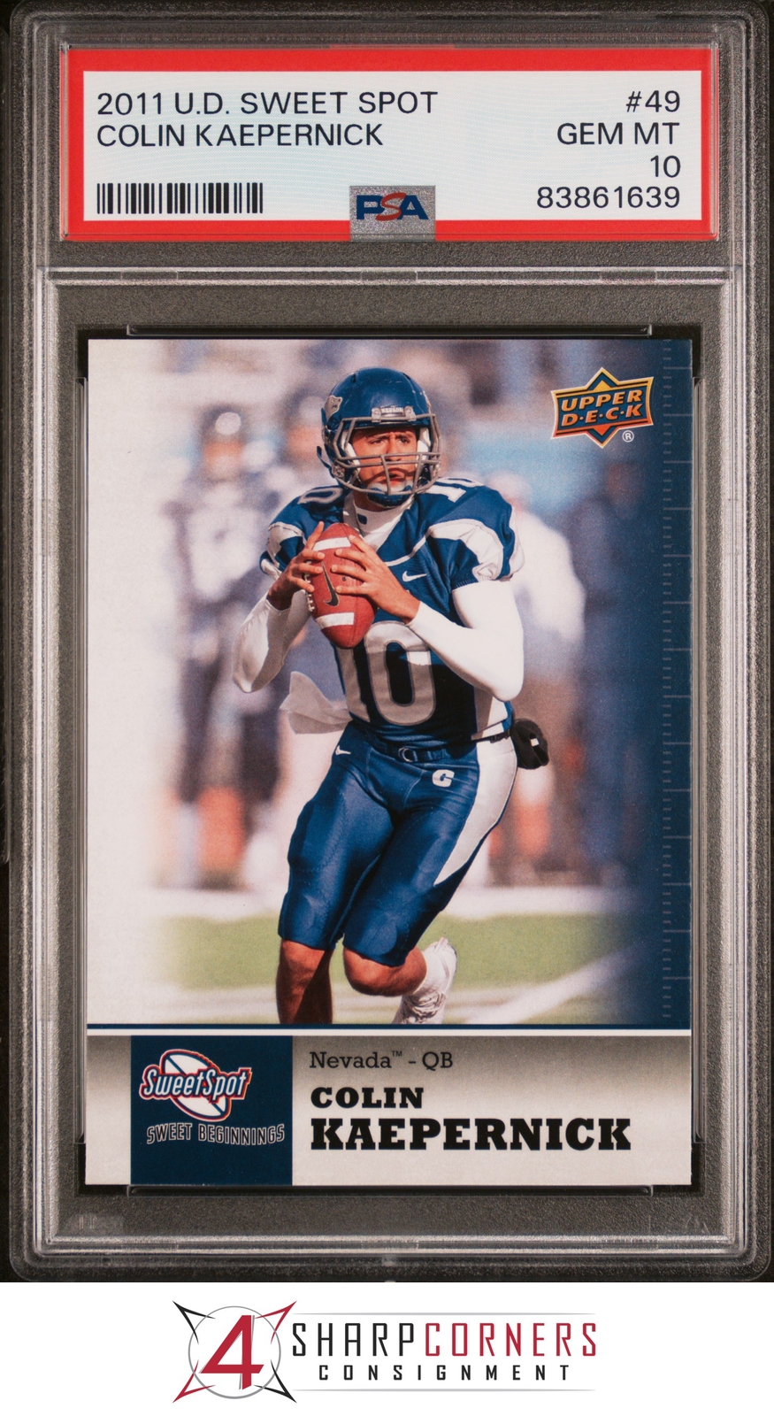 Colin Kaepernick Upper Deck Sweet Spot #49 Base