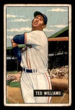 1951 Bowman Baseball #165 Ted Williams PR *i1