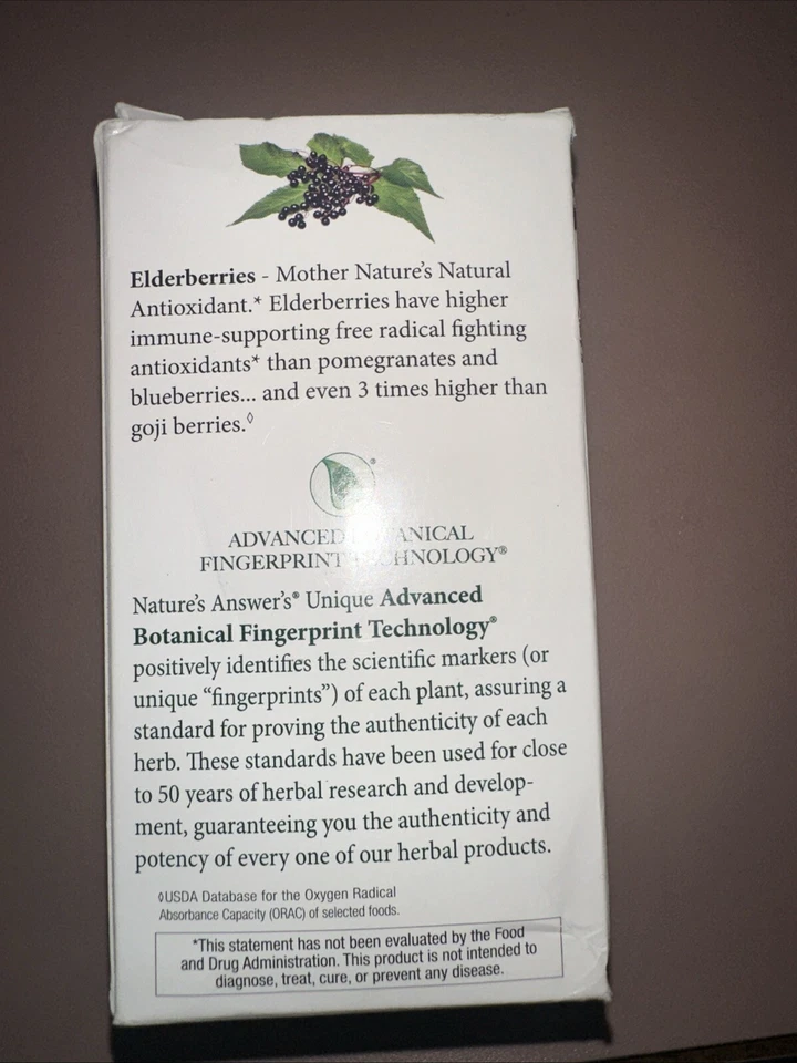 Natures Answer Sambucus Masticables 60 Tabs Negro Saúco Vitamina C Zinc 8/2025 Foto 3 de 4