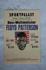 Floyd Patterson Promo Poster  Boxing Berlin