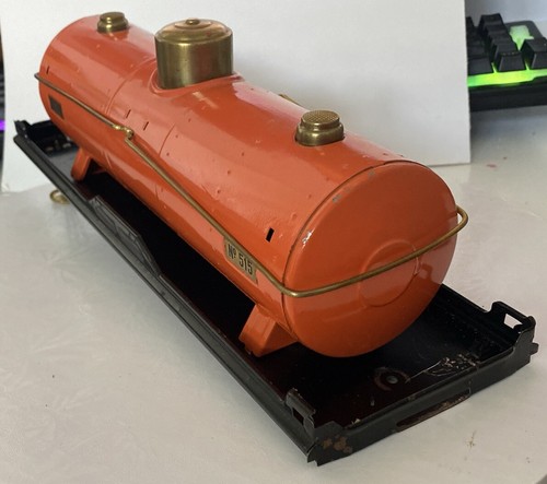 LIONEL STANDARD GAUGE #515 TERRA COTTA TANK CAR (parts) - Picture 3 of 5