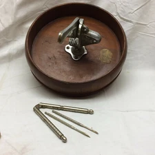 Vintage 1939 Wood Nut Bowl Redwoodware Nicoll & Co. San Francisco CA Sequoia 