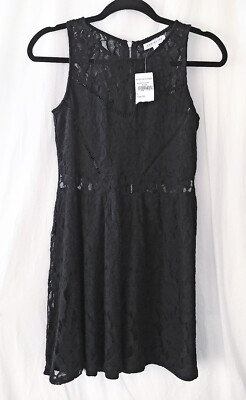 chinese dress ladies Ashwood Lace Sleeve Mini Dress Black main image 1
