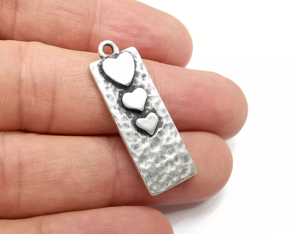 Silver plated charms for jewellery best sale making