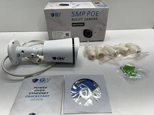 GW Security 5MP PoE IP Weatherproof Outdoor Indoor Bullet Camera GW5737MIC