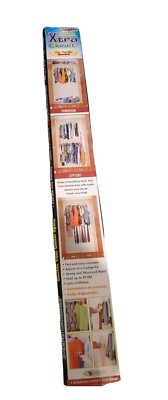Lot of 2-Handy Trends XTra Closet Organizer Hanger 3-Piece Set Adds Extra Space