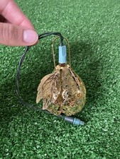1990 Partridges in a Pear *Lighted Brass  Christmas ornament 