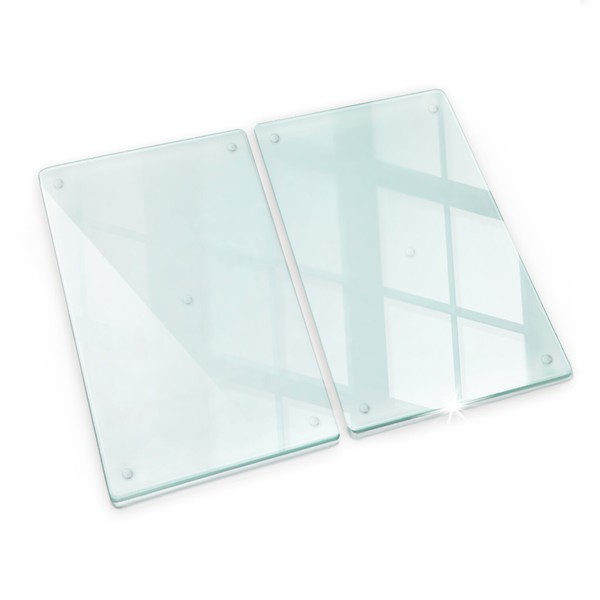 Schneidbrett Glas GehäRtet Modern Schneidebrett GummifüßE 2X30X52Cm-image