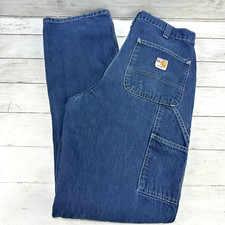 Carhartt Carpenter Jeans 290-83 Mens Measures 31x33.5 FR Flame Resistant Denim