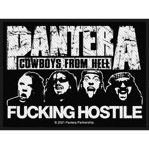 PANTERA F-----G HOSTILE WOVEN SEW ON PACKED PATCH OFFICIALLY LICENSED - Imagen 2 de 5