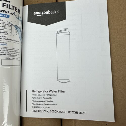 2-Pack GE GSWF Advanced Refrigerator Water Filter Cartridge Replacement SEALED - Picture 3 of 4