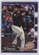 2019 Bowman Purple 143/250 Steven Duggar #30 sc2