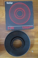Vivitar S-100 Rotary Slide Tray in Original Box Holds 100 2X2 Slides