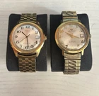 Vintage Timex And 10k Gold Filled Top Waltham Lot 2 Men’s Watches Both Run READ