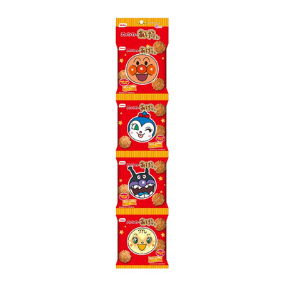 Japan Kuriyama Beika Anpanman Age Sen Multi Pack 60g (15g × 4 Packs) × 12 bags