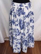 Abercrombie  Fitch Floral Midi Skirt Medium Petite Women's