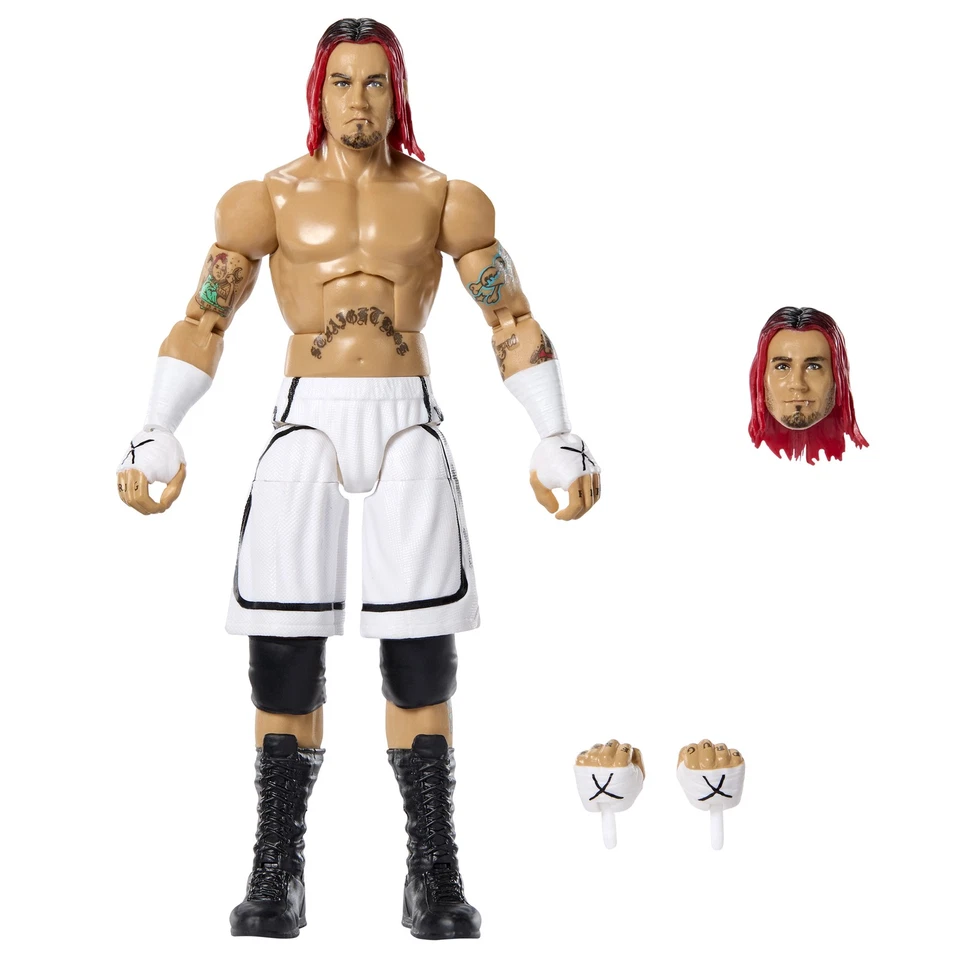 Figura de lucha libre de juguete CM Punk (cortos) - WWE 2026 Defining Moments (onda 1) Foto 3 de 3