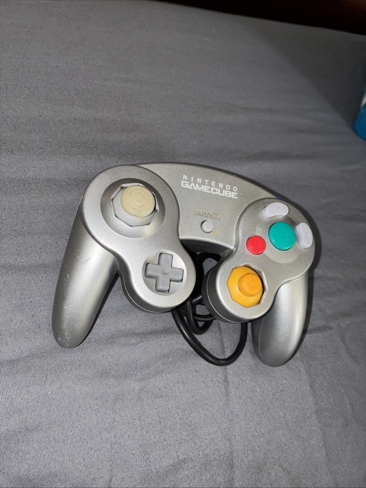 Nintendo GameCube Authentic OEM Controller Silver DOL-003 Tested Official