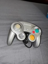 Nintendo GameCube Authentic OEM Controller Silver DOL-003 Tested Official