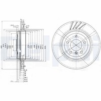 2X Bremsscheibe Delphi BG3831 FüR BMW E46 3Er Touring 325 330