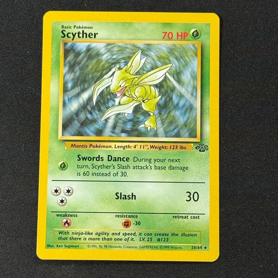 Scyther 26/64 Non Holo Rare Jungle NM/M Pokemon TCG