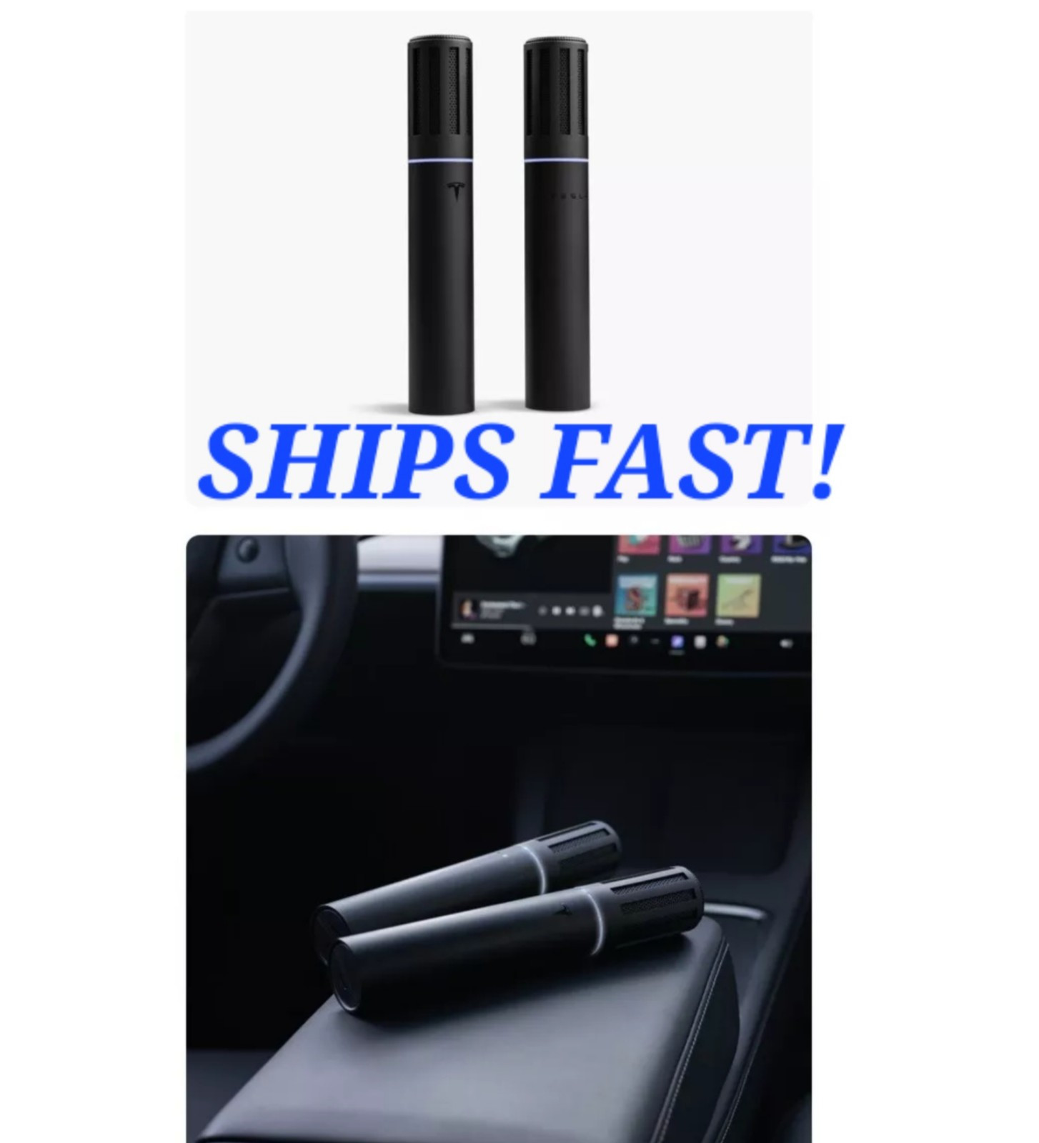 Tesla OEM CaraokeMic Karaoke Mic 1997689-00-A | USA | BRAND NEW