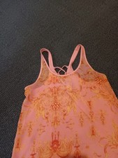 Womens Sheer Tank Top With Lace Up Back