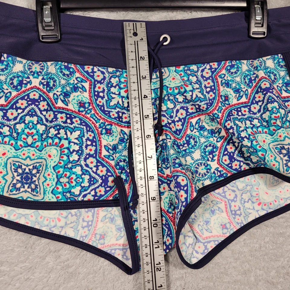 Pantalones Cortos de Natación Athleta Estampado Cachemira Cordón Mujer Talla M Foto 3 de 4