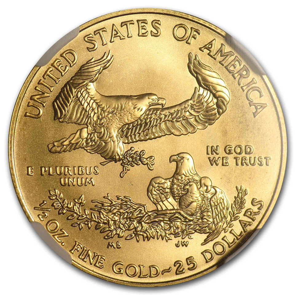 2009 1/2 oz American Gold Eagle MS-70 NGC (Early Releases) - Image 3 of 3