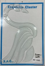 Clear Glass Swan Facing Left Bevel Cluster - EC816L Stained Glass Supplies