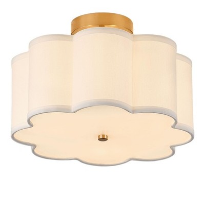 Giutna 13.3''Semi Flush Mount Ceiling Light Fixture, 3-Light Modern Close to C...