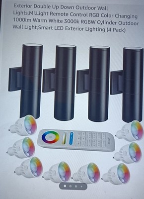 Rosykite Exterior Double up and down outdoor Wall Lights